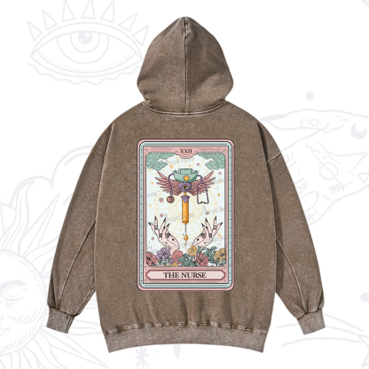 Purplehecate The ER Nurse Tarot Washed Hoodie