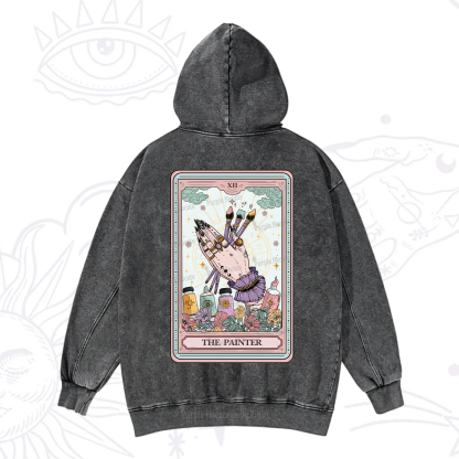 Purplehecate The Occult Painter Tarot Washed Hoodie