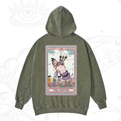 Purplehecate The Occult Painter Tarot Washed Hoodie