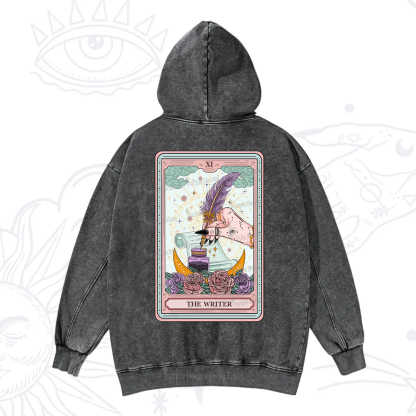 Purplehecate The Writer Tarot Washed Hoodie