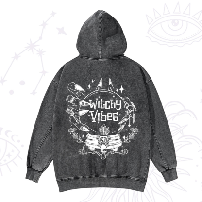 Purplehecate Witchy Vibes Washed Hoodie