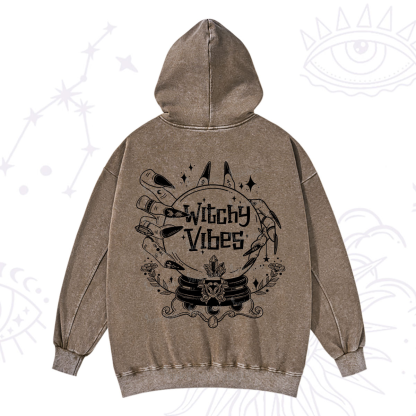 Purplehecate Witchy Vibes Washed Hoodie