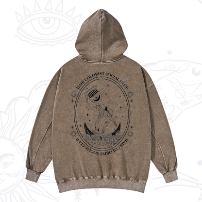 Purplehecate Hair Colorist Social Club Washed Hoodie