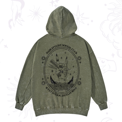 Purplehecate Hair Stylist Club Washed Hoodie