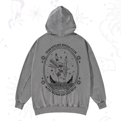Purplehecate Hair Stylist Club Washed Hoodie