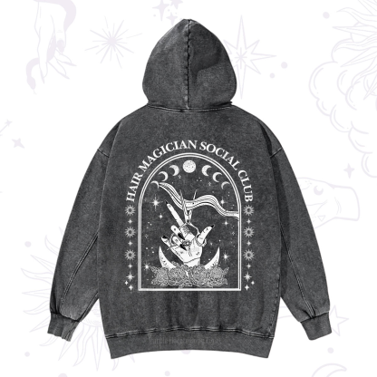 Purplehecate Hair Magician Social Club Collective Washed Hoodie