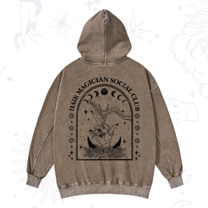 Purplehecate Hair Magician Social Club Collective Washed Hoodie