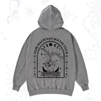 Purplehecate Hair Magician Social Club Collective Washed Hoodie