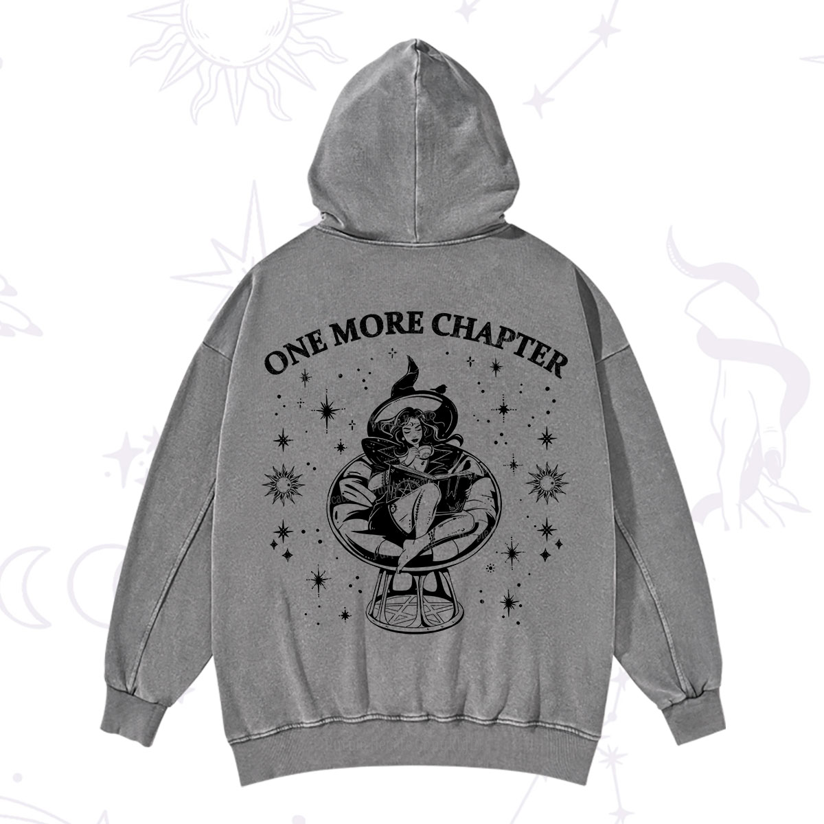 Purplehecate One More Chapter Books Washed Hoodie