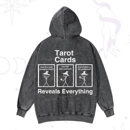 Purplehecate Tarot Card Reveals Everything Washed Hoodie