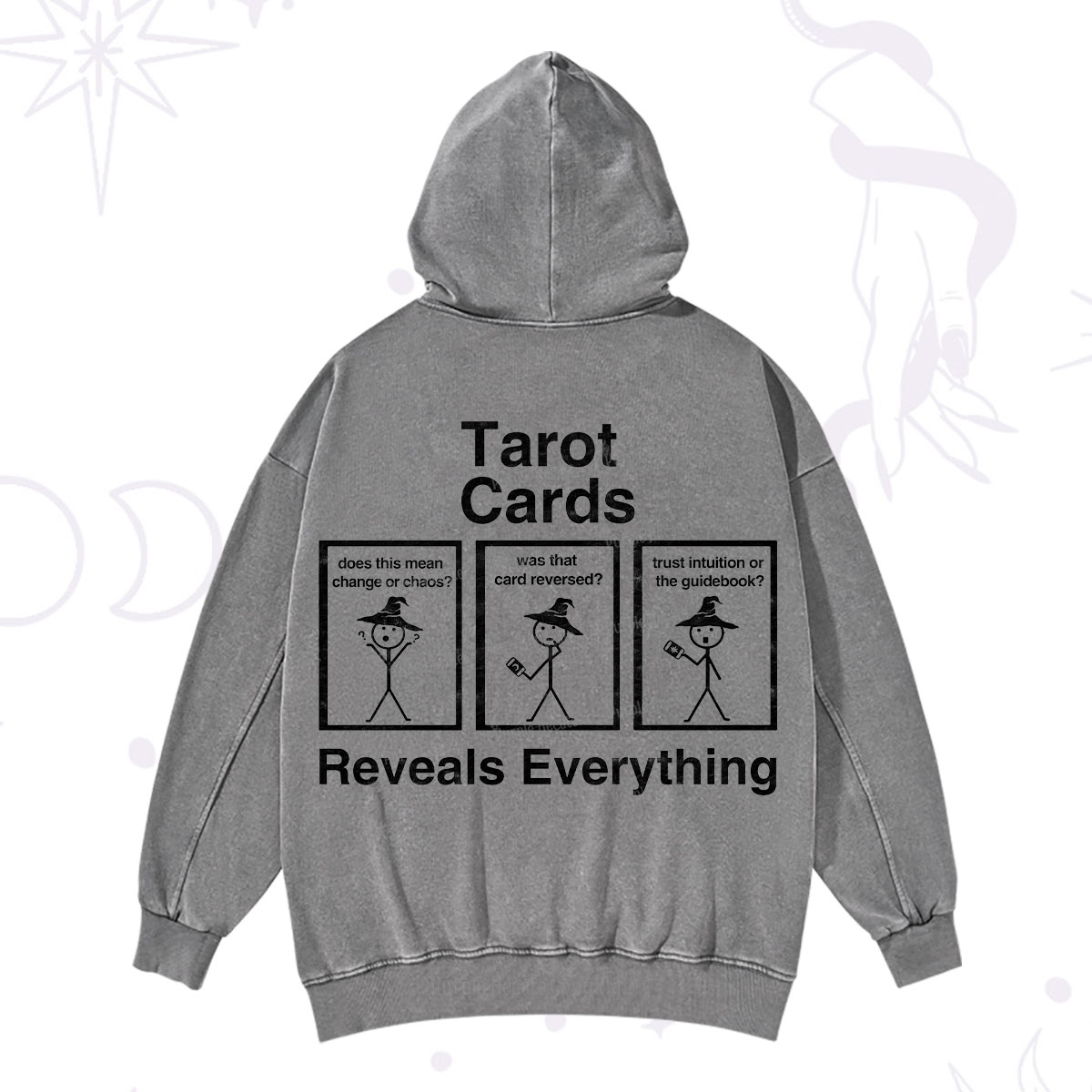 Purplehecate Tarot Card Reveals Everything Washed Hoodie