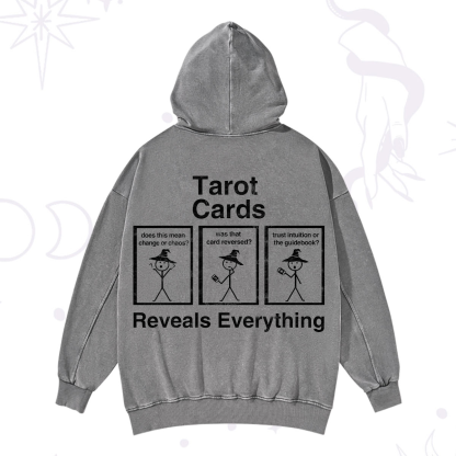Purplehecate Tarot Card Reveals Everything Washed Hoodie