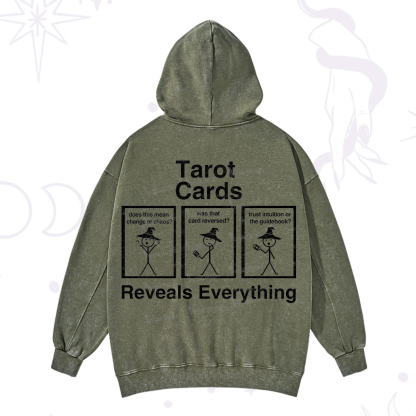 Purplehecate Tarot Card Reveals Everything Washed Hoodie