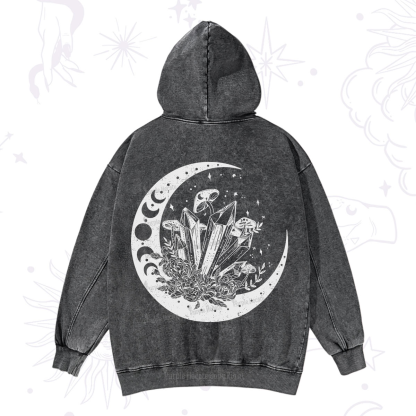 Purplehecate Moonshine and Crystal Washed Hoodie