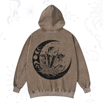 Purplehecate Moonshine and Crystal Washed Hoodie