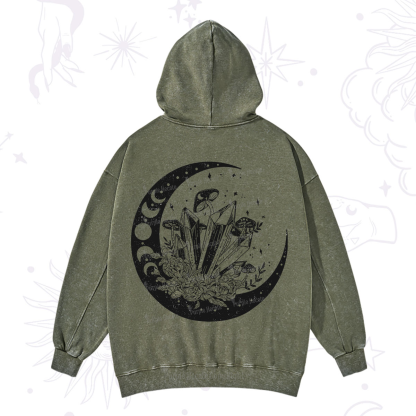 Purplehecate Moonshine and Crystal Washed Hoodie