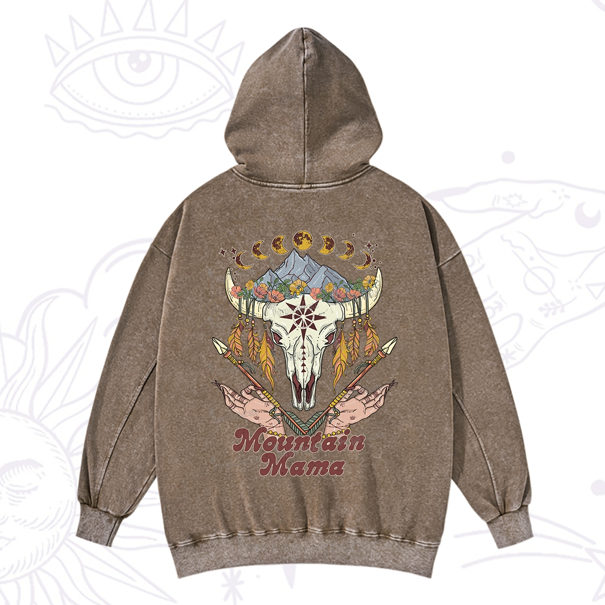 Purplehecate Mountain Mama Washed Hoodie