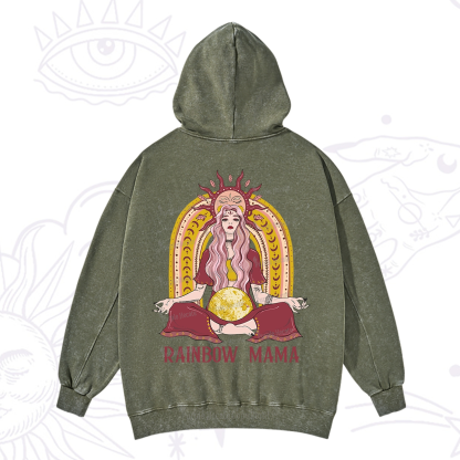 Purplehecate Rainbow Mama Washed Hoodie