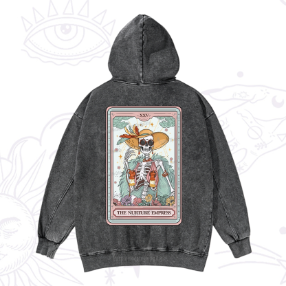 Purplehecate The Nurture Empress Tarot Washed Hoodie