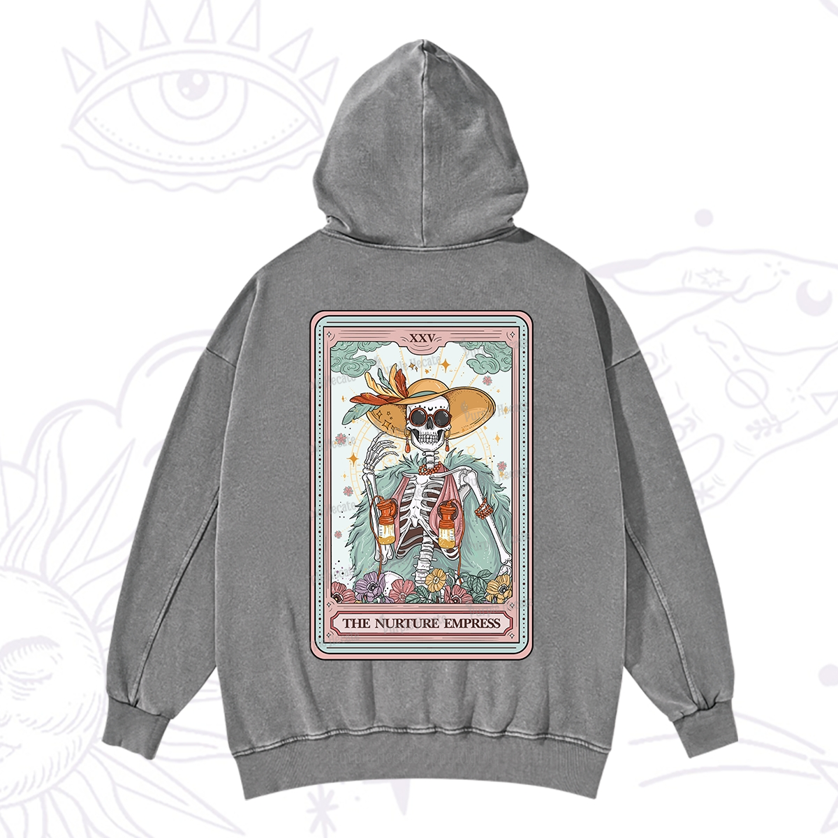Purplehecate The Nurture Empress Tarot Washed Hoodie