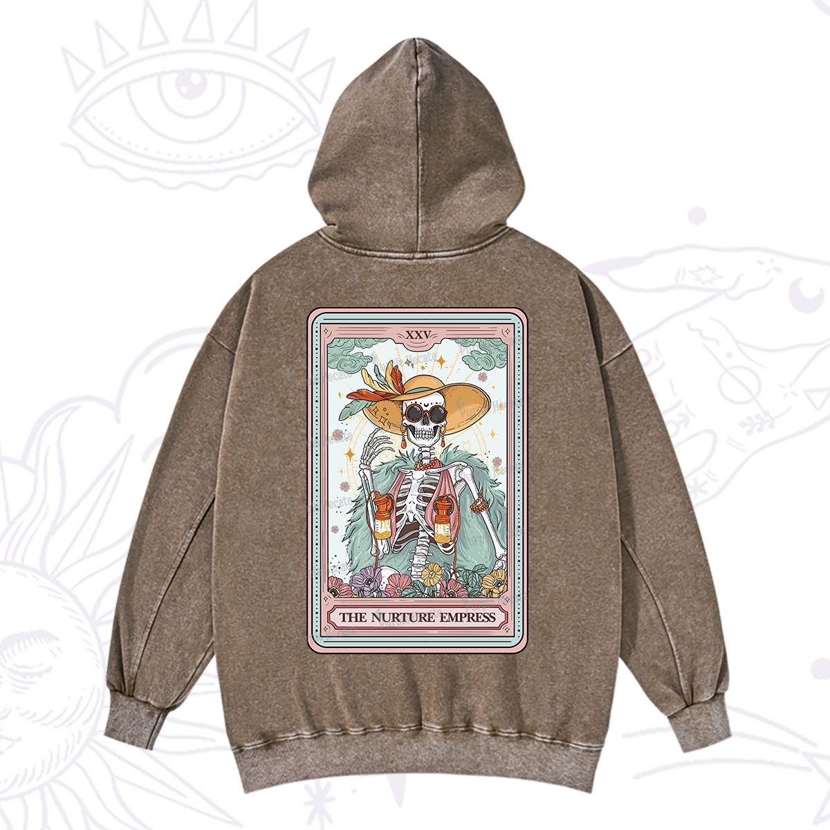 Purplehecate The Nurture Empress Tarot Washed Hoodie