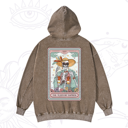 Purplehecate The Nurture Empress Tarot Washed Hoodie