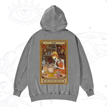 Purplehecate The Potter Tarot Washed Hoodie