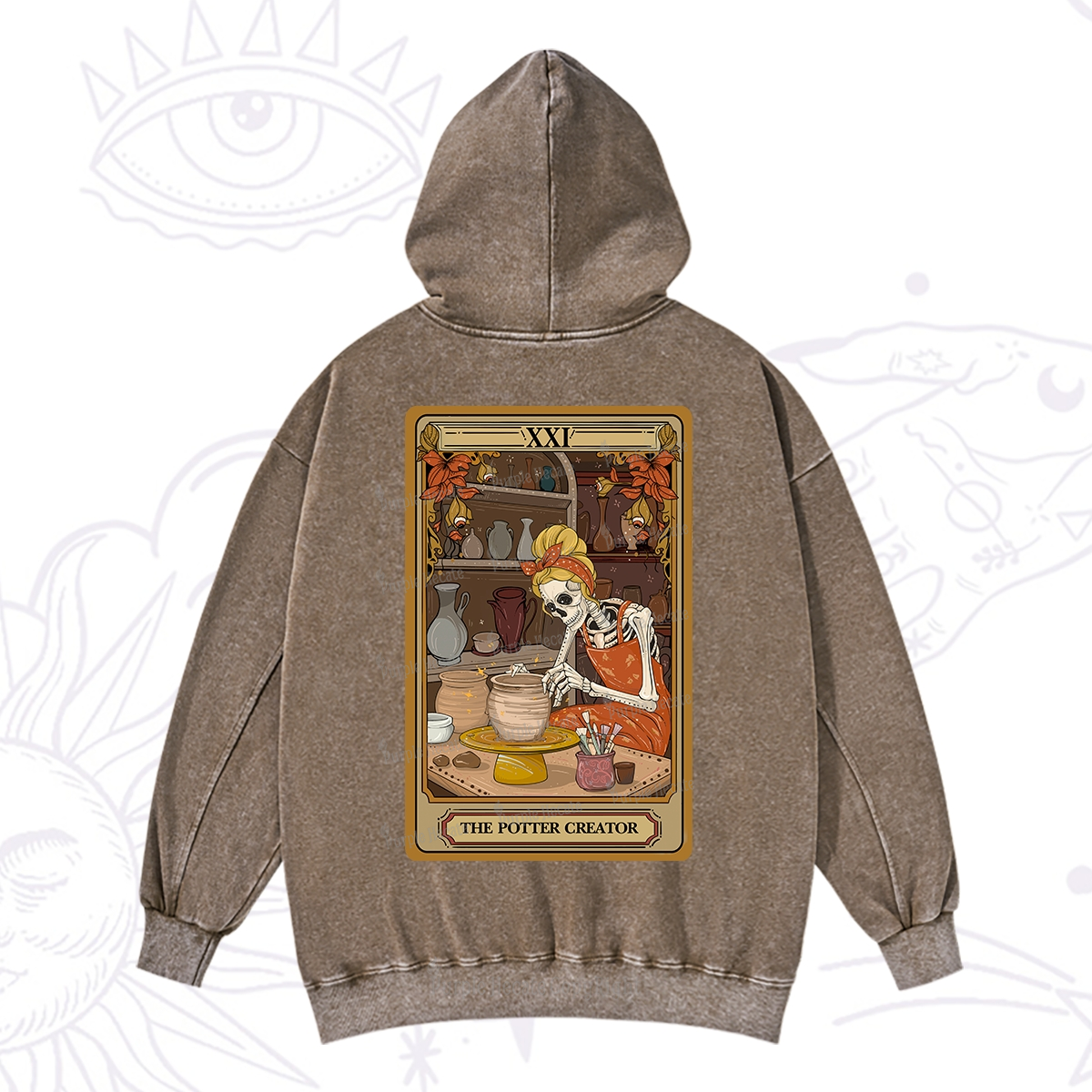 Purplehecate The Potter Tarot Washed Hoodie