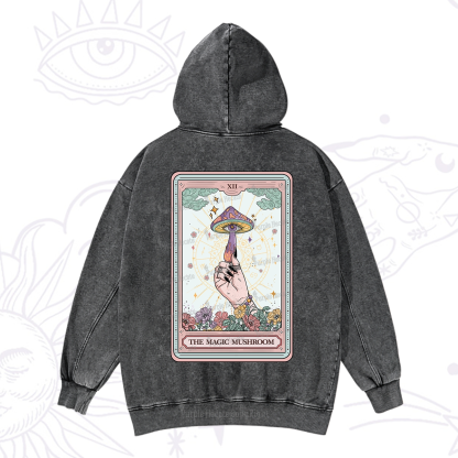 Purplehecate The Magic Murshroom Tarot Washed Hoodie