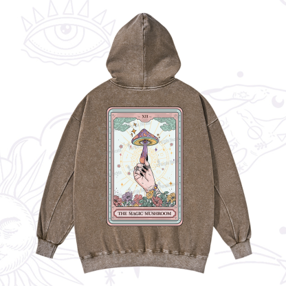 Purplehecate The Magic Murshroom Tarot Washed Hoodie