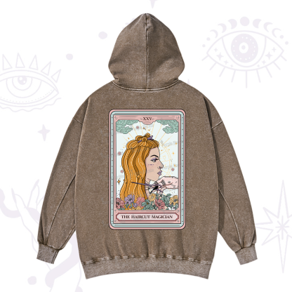 Purplehecate The Haircut Magician Tarot Washed Hoodie