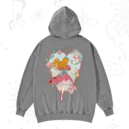 Purplehecate Alice's Secret Garden Washed Hoodie