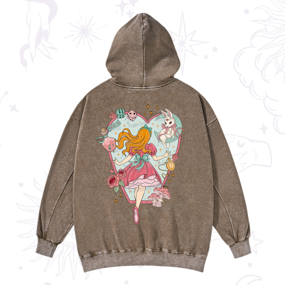 Purplehecate Alice's Secret Garden Washed Hoodie