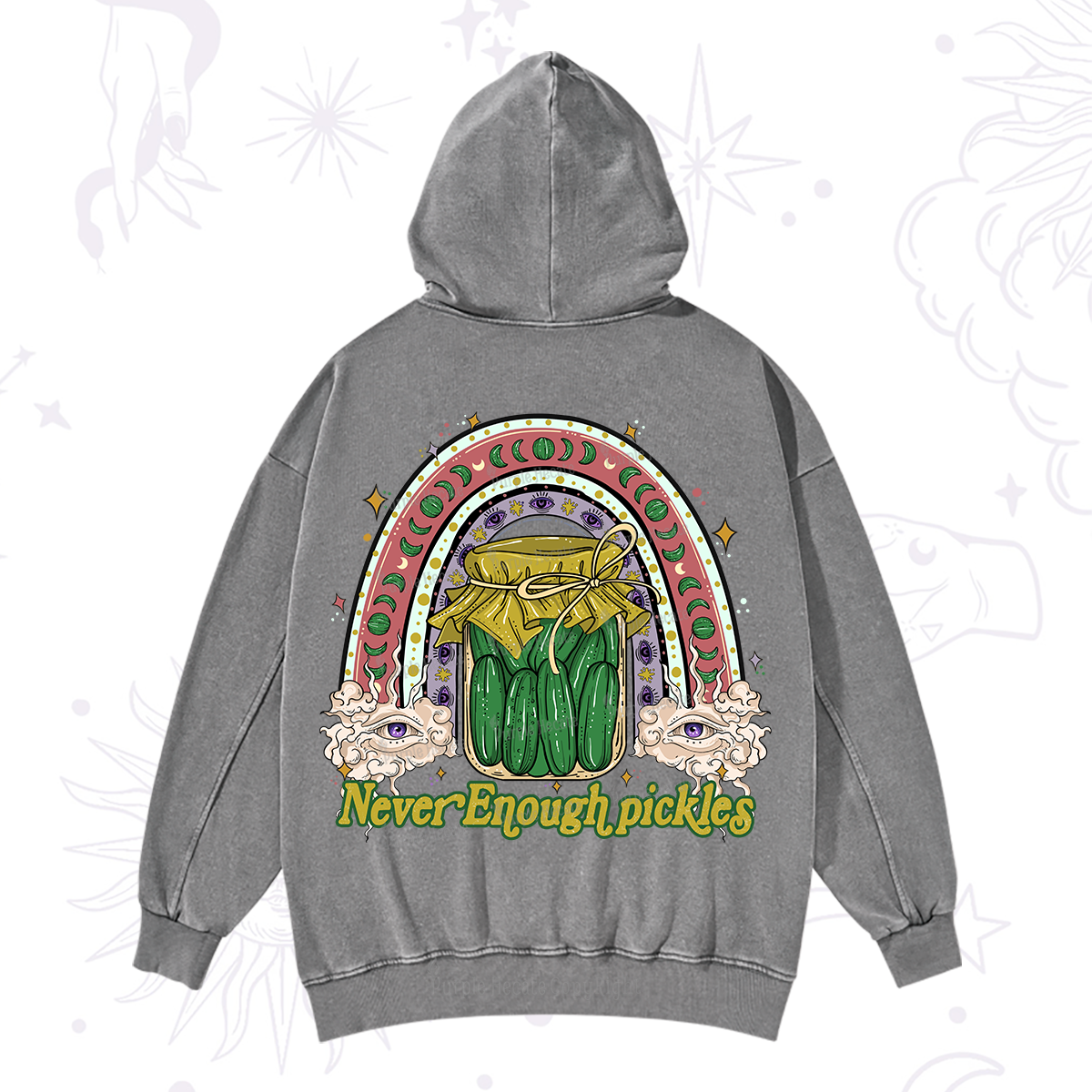 Purplehecate Never Enough Pickles Washed Hoodie