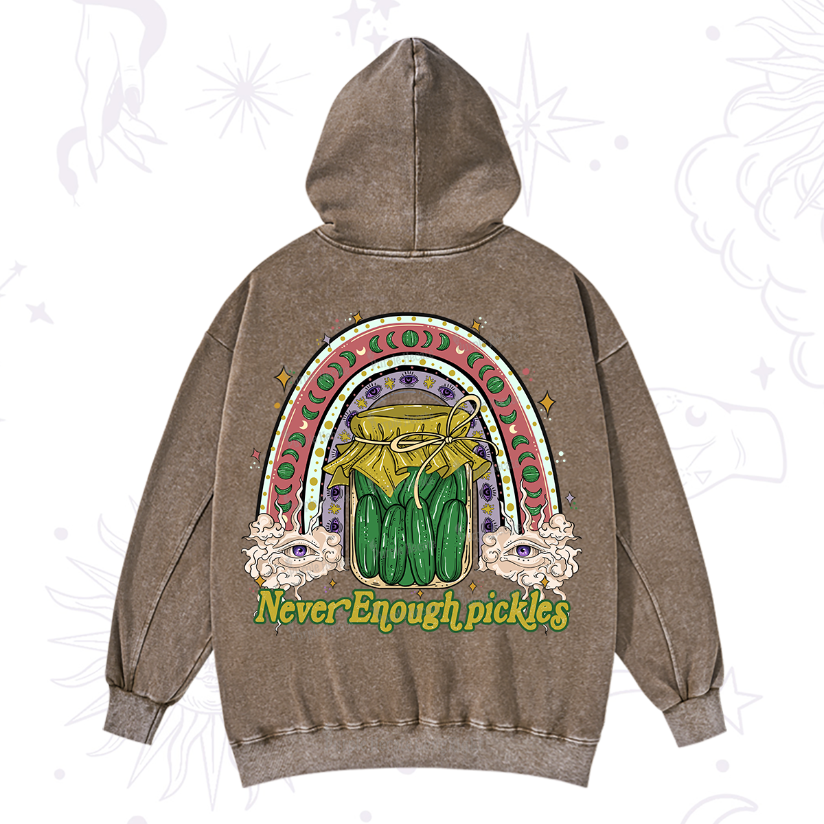 Purplehecate Never Enough Pickles Washed Hoodie