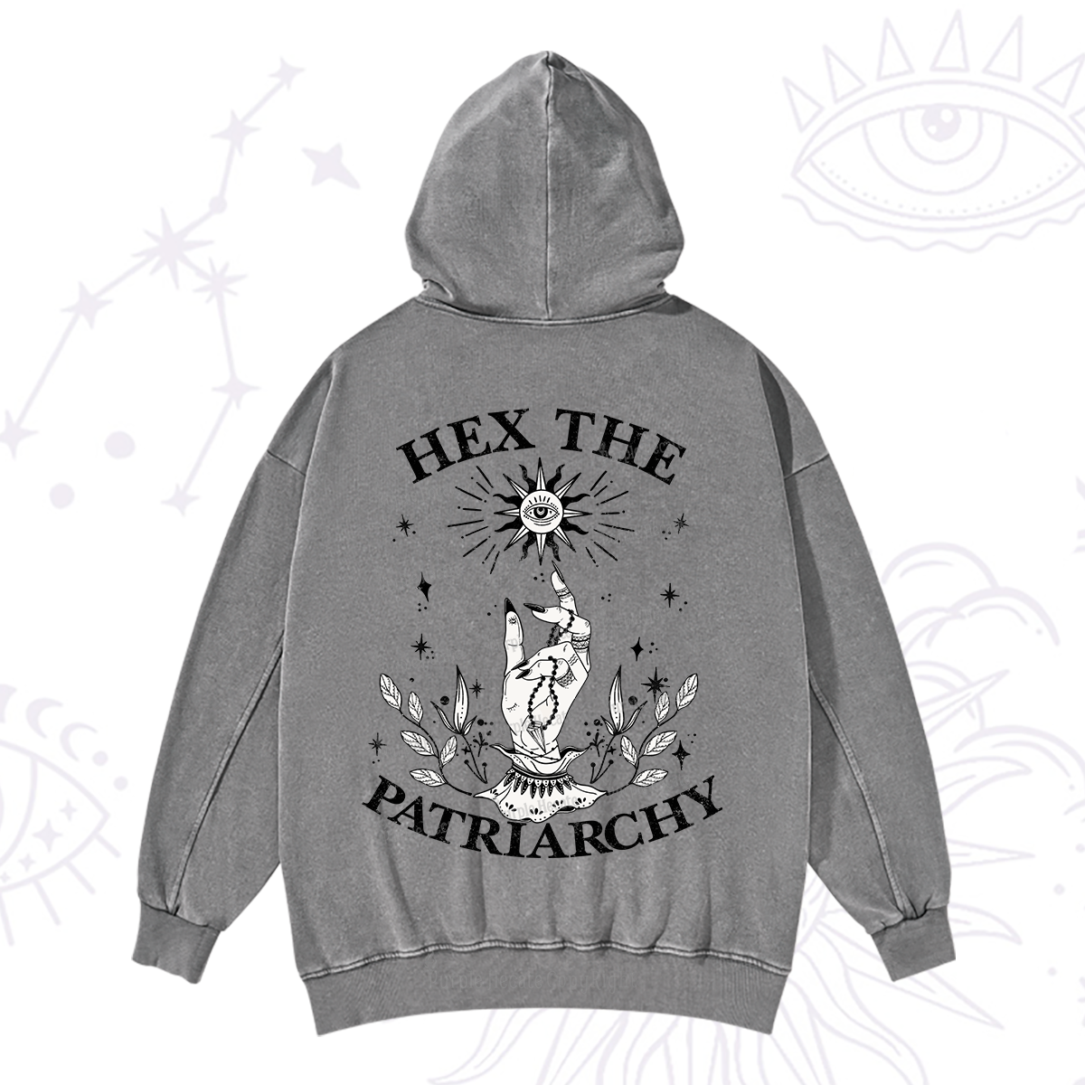 Purplehecate Smash The Patriarchy Washed Hoodie