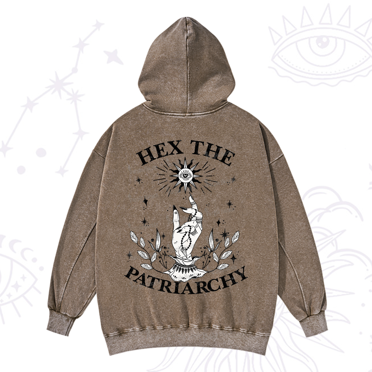 Purplehecate Smash The Patriarchy Washed Hoodie