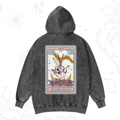 Purplehecate The Hair Magician Tarot Washed Hoodie
