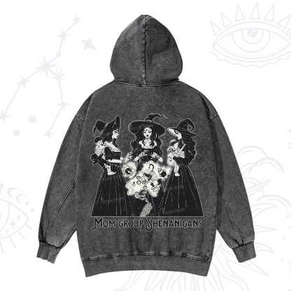 Purplehecate Mom Group Shenanigans Washed Hoodie