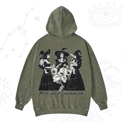 Purplehecate Mom Group Shenanigans Washed Hoodie