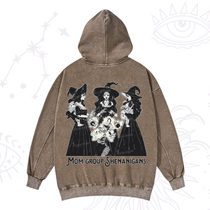 Purplehecate Mom Group Shenanigans Washed Hoodie