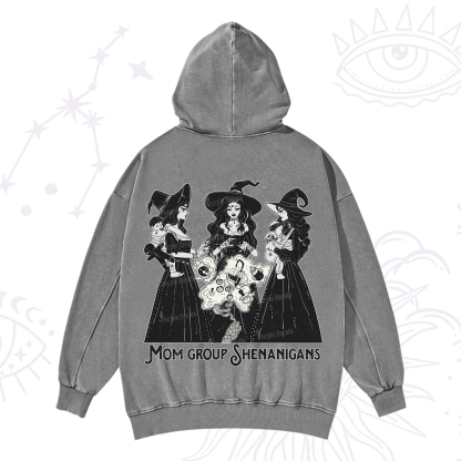 Purplehecate Mom Group Shenanigans Washed Hoodie