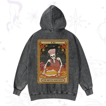 Purplehecate The Mental Bake Down Tarot Washed Hoodie