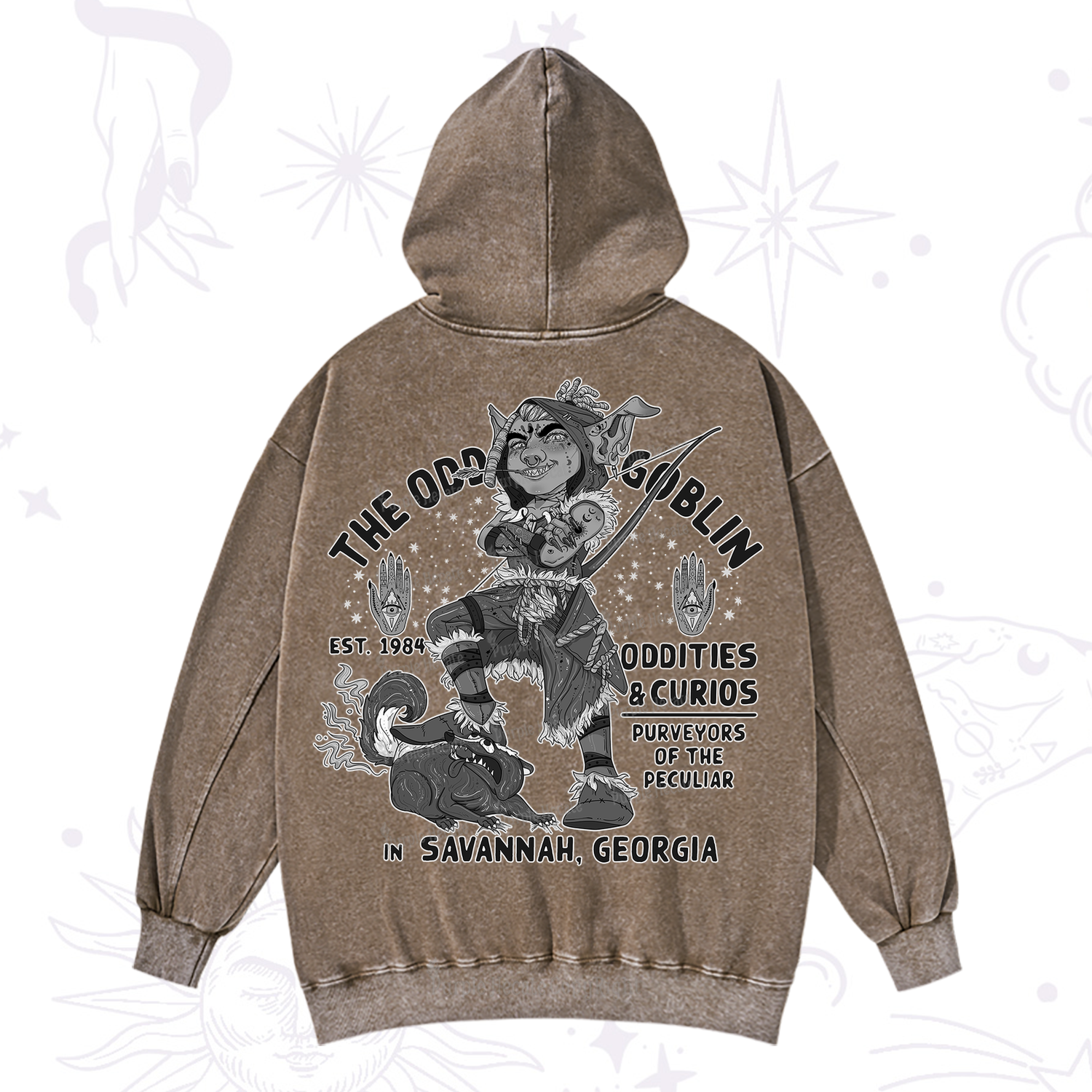 Purplehecate The Odd Goblin Washed Hoodie