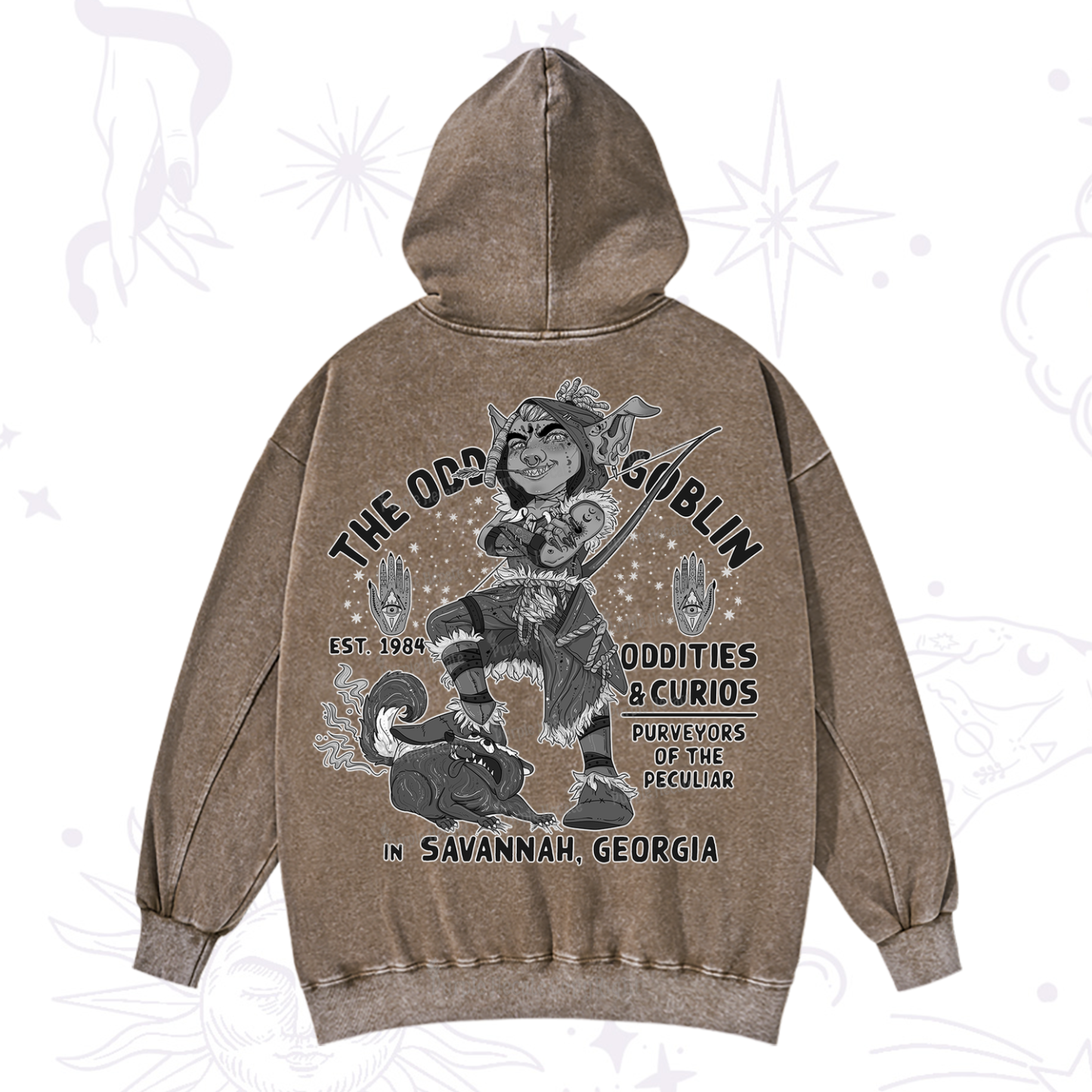 Purplehecate The Odd Goblin Washed Hoodie