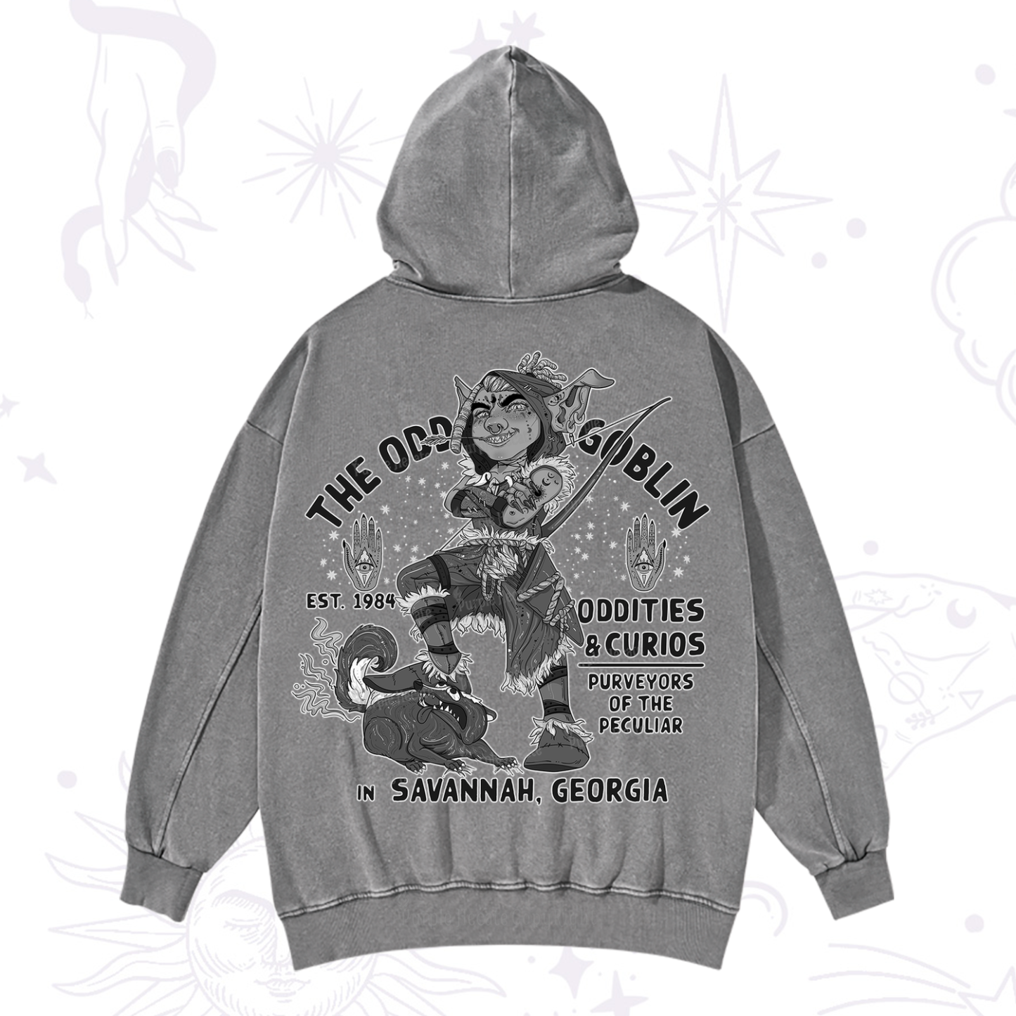 Purplehecate The Odd Goblin Washed Hoodie
