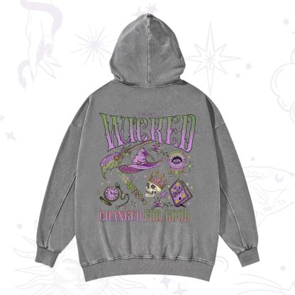 Purplehecate Wicked Changed For Good Washed Hoodie