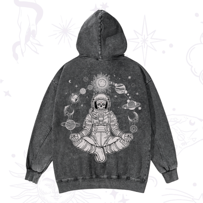 Purplehecate Cosmic Meditator Washed Hoodie