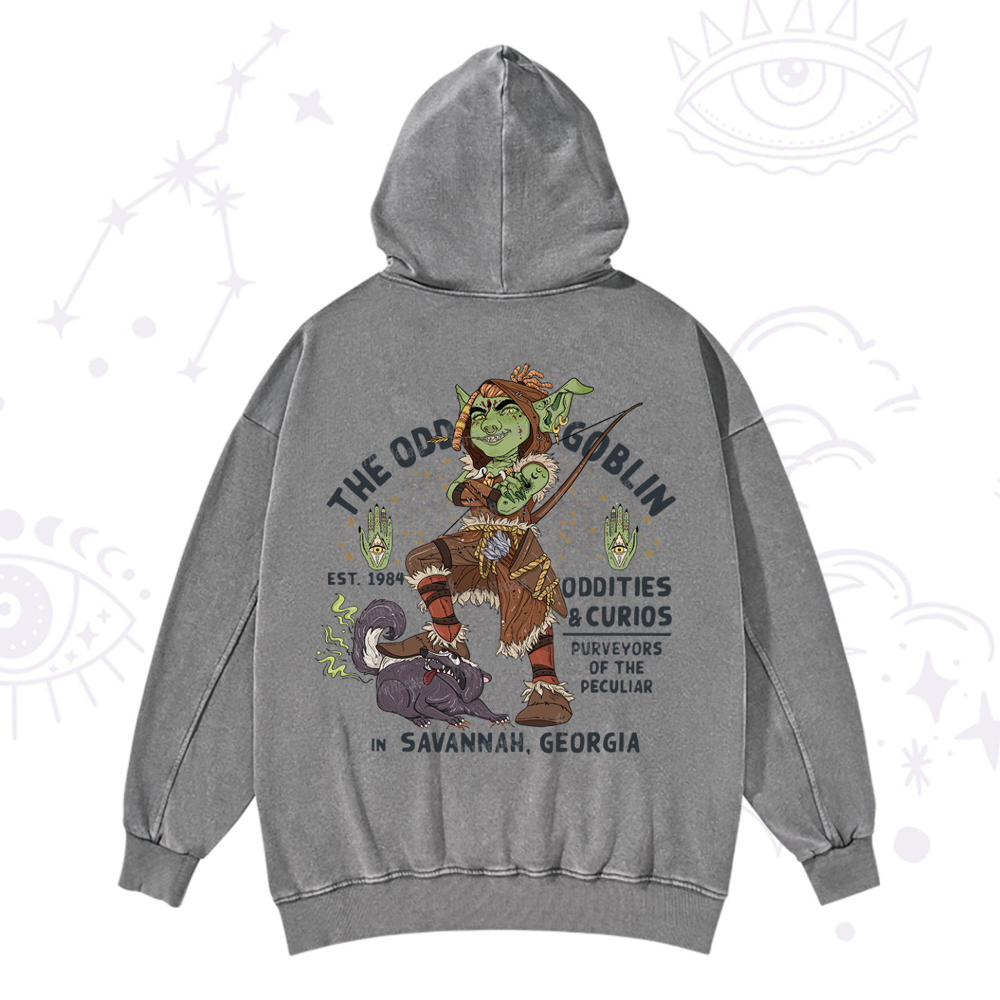Purplehecate The Odd Goblin Washed Hoodie