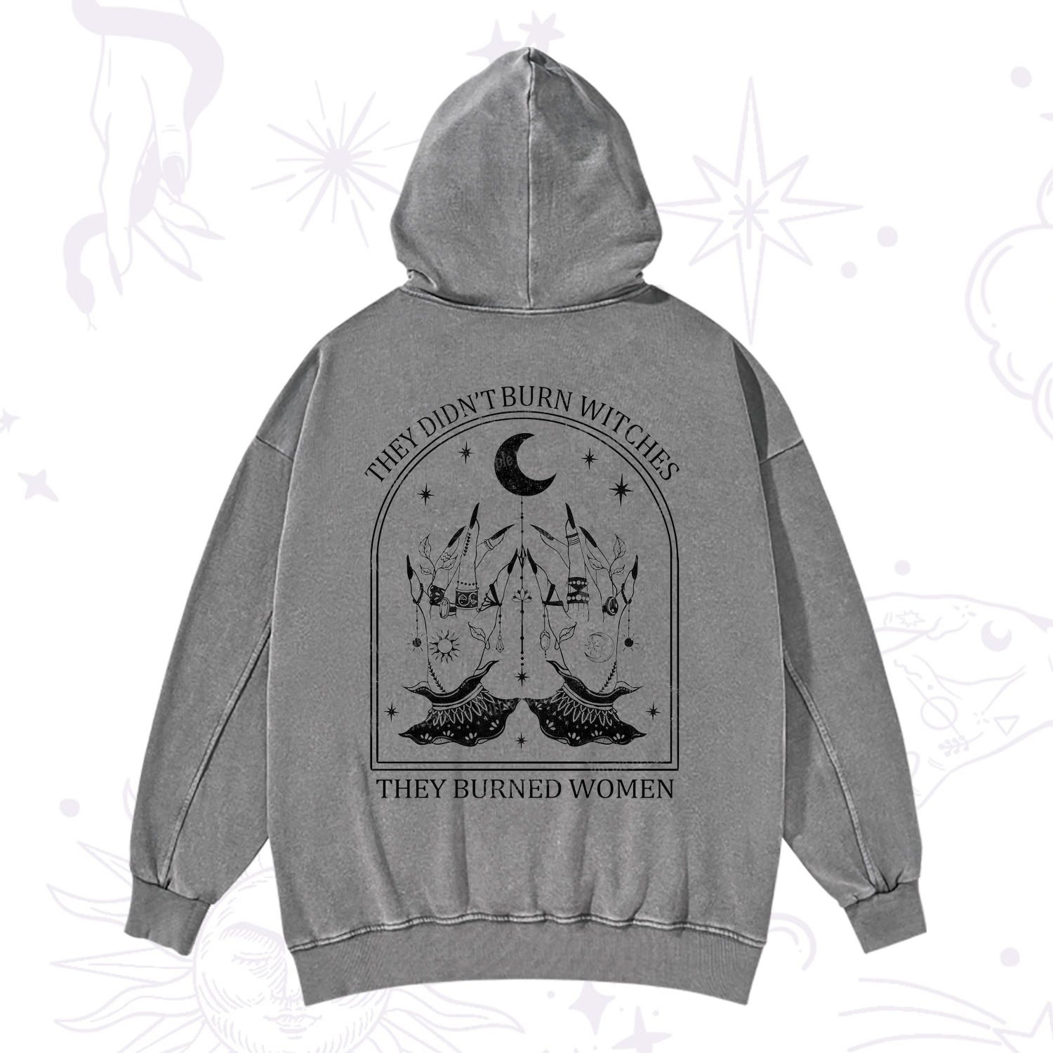 Purplehecate They Didn't Burn Witches Washed Hoodie